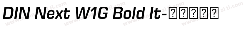 DIN Next W1G Bold It字体转换